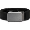 image:imageCHAOREN Mens Ratchet Belt  15 Stretch Nylon Belts for Casual Work Golf  Adjustable Fit for Everyday ComfortBrushed Grey  Black