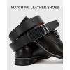 image:imageCHAOREN Mens Belt Leather Ratchet Belt 2 Pack  Customizable Fit Effortless Style 35mmImperial BlackTan
