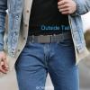 image:imageCHAOREN Mens Belt Stretchable  Elastic Golf Nylon Web Adjustable Belt  for Casual WearDmatted GunGrey