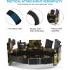 image:imageYOETEY Ratchet Tactical Belt for Men  15 Military Nylon Web Belts for Heavy Duty Work  Slide Buckle Fit PantsCarbon Fiber Imperial  Black