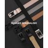 image:imageCHAOREN Ratchet Tactical Belt Men  15 Adjustable Nylon Web Belt  Quick Release for Work EDC Outdoor UseGun Black