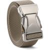image:imageCHAOREN Tactical Belt Men  15 Stretch Belt for Work  Quick Release for Military Casual Jeans EDC HikingSilverKhaki