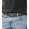 image:imageCHAOREN Nylon Ratchet Belts for Men  Adjustable Casual Work Belt with Slide Buckle  Trim to FitGrey 35mm