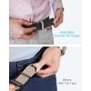 image:imageCHAOREN Nylon Ratchet Belts for Men  Adjustable Casual Work Belt with Slide Buckle  Trim to FitGrey 35mm