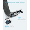 image:imageCHAOREN Nylon Ratchet Belts for Men  Adjustable Casual Work Belt with Slide Buckle  Trim to FitNavy 35mm