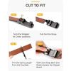 image:imageCHAOREN Leather Ratchet Belt Men 2 Pack  Customizable Fit Effortless Style 35mmCarbon Fiber BlackWeaven Tan