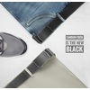 image:imageCHAOREN 15 Nylon Ratchet Belts for Men  Adjustable Casual Work Belt with Slide Buckle  Trim to FitCarbon FiberBlack 35mm