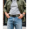 image:imageCHAOREN 15 Nylon Ratchet Belts for Men  Adjustable Casual Work Belt with Slide Buckle  Trim to FitFrosted Matte  Army Green