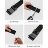 image:imageCHAOREN 15 Nylon Ratchet Belts for Men  Adjustable Casual Work Belt with Slide Buckle  Trim to FitFrosted Matte  Brown