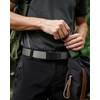 image:imageCHAOREN 15 Nylon Ratchet Belts for Men  Adjustable Casual Work Belt with Slide Buckle  Trim to FitFrosted Matte  Grey