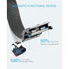 image:imageCHAOREN 15 Nylon Ratchet Belts for Men  Adjustable Casual Work Belt with Slide Buckle  Trim to FitGrey 35mm