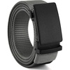 image:imageCHAOREN 15 Nylon Ratchet Belts for Men  Adjustable Casual Work Belt with Slide Buckle  Trim to FitFrosted Matte  Grey