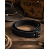image:imageCHAOREN Western Belts for Men without Buckle  Cowboy Belt 15 Full Grain Leather Belt for Jeans  One Solid Piece LeatherFull Grain Black
