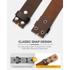 image:imageCHAOREN Western Belts for Men without Buckle  Cowboy Belt 15 Full Grain Leather Belt for Jeans  One Solid Piece LeatherFull Grain Coffee