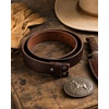 image:imageCHAOREN Western Belts for Men without Buckle  Cowboy Belt 15 Full Grain Leather Belt for Jeans  One Solid Piece LeatherFull Grain Coffee