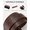 image:imageCHAOREN Western Belts for Men without Buckle  Cowboy Belt 15 Full Grain Leather Belt for Jeans  One Solid Piece LeatherFull Grain Coffee