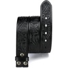 image:imageCHAOREN Western Belts for Men without Buckle  Cowboy Belt 15 Full Grain Leather Belt for Jeans  One Solid Piece LeatherFull Grain Floral Black