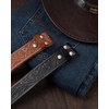 image:imageCHAOREN Western Belts for Men without Buckle  Cowboy Belt 15 Full Grain Leather Belt for Jeans  One Solid Piece LeatherFull Grain Floral Brown