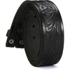 Full Grain Floral Black